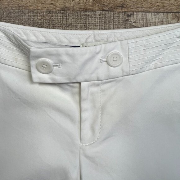 Banana Republic White Martin Fit Bermuda Shorts size 2 - Picture 3 of 4